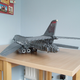 Illustration for article titled Giant LEGO B-1B Bomber Escorted by Fighters, Hawkeye Aircraft